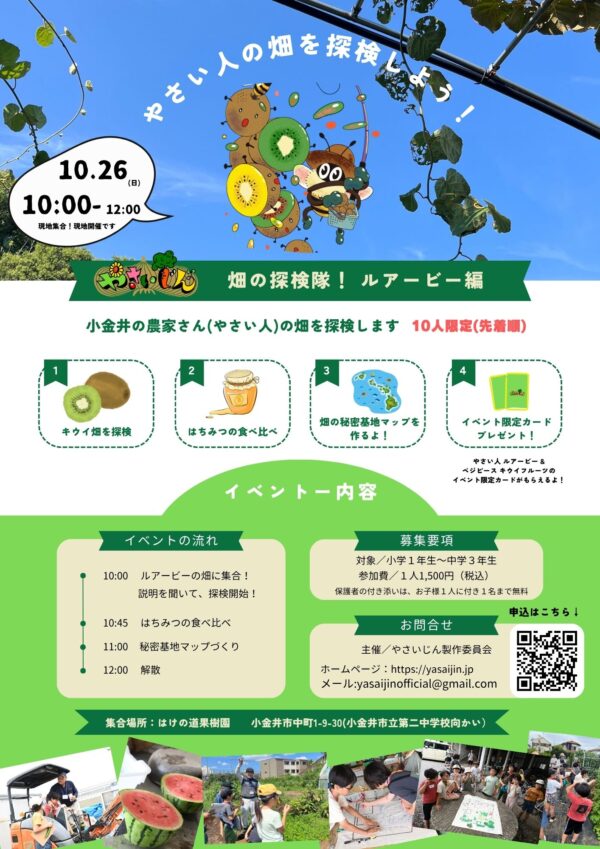 やさい人の畑を探検しよう！第４弾！！　ルアービーの畑探検